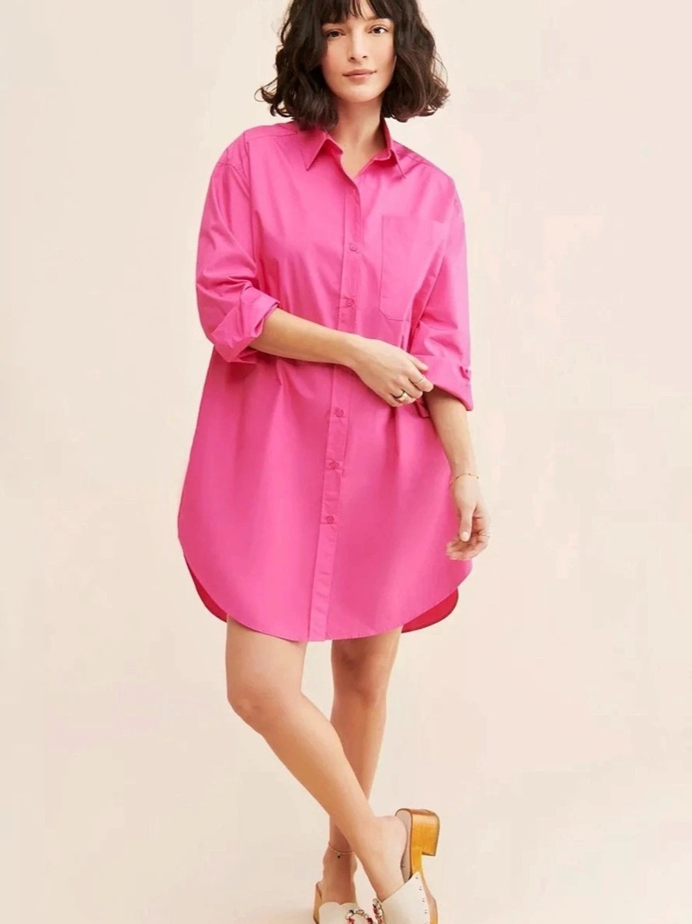 English Factory - Pink Shirt Dress